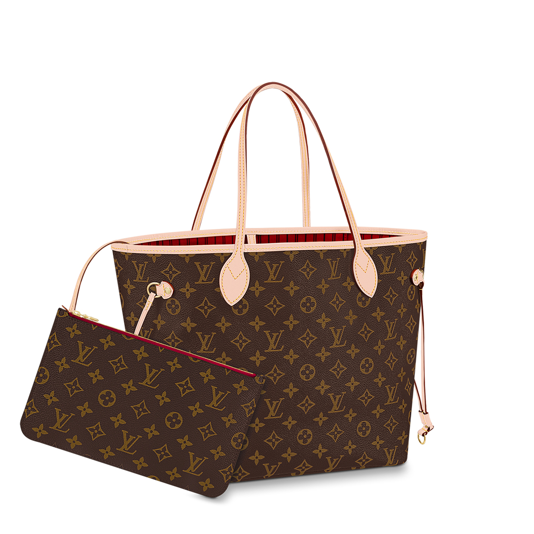 Louis Vuitton NEVERFULL MM Monogram Handbag M41177 Cherry